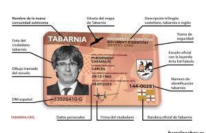 Carnet oficial de Tabarnia. El club de la resistencia al nacionalismo catalán Carnet oficial de Tabarnia. Barcelona Hoy.