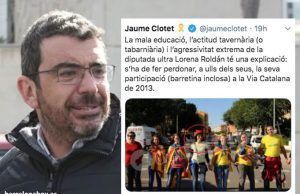 El Director General de Comunicación de la Generalitat insulta a la candidata de Ciudadanos Jaume Clotet, directivo de la Generalitat.