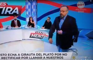 Risto expulsa a Juan Carlos Girauta en directo de su programa de Cuatro Risto Mejide expulsa en directo a Juan Carlos Girauta de Todo es Mentira.