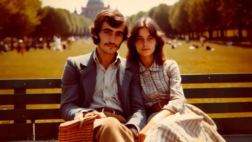 Una pareja en 1980