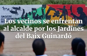 Los vecinos continúan en lucha para salvar los Jardines del Baix Guinardó Jardines del Baix Guinardó