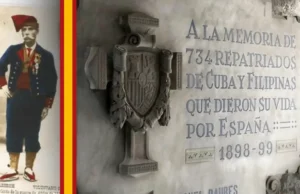Monumento a los Caídos por España en Barcelona: Panteón de los Soldados de Ultramar (1898). Los voluntarios catalanes en el Cementerio de Les Corts Panteón de los Soldados de Ultramar de 1898 del Cementerio de Les Corts