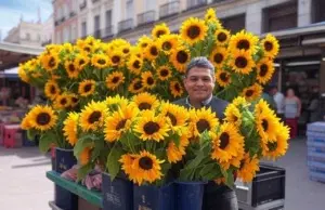 Significado de los girasoles en un ramo de flores en Madrid Significado de los girasoles en Madrid