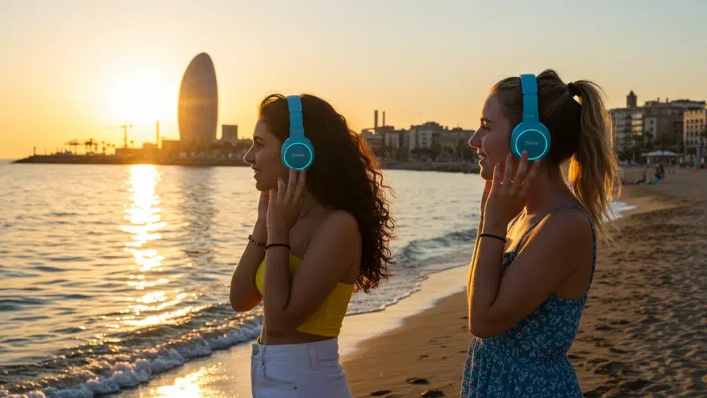 Puesta de sol en Barcelona