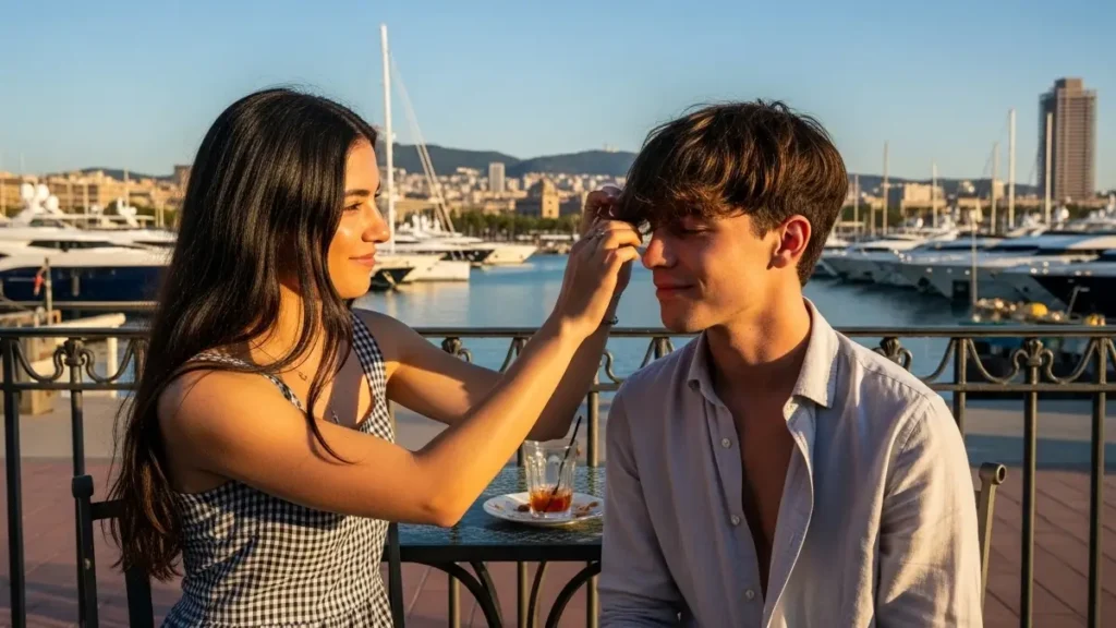 Una pareja en Barcelona hoy
