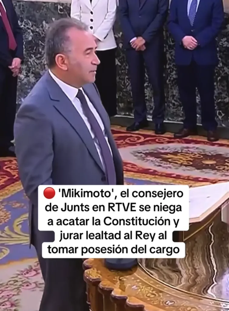 Mikimoto, ideólogo de La 2 Cat, en la toma de posesión de su cargo como consejero de RTVE