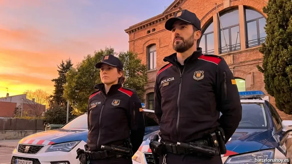 Mossos d'Esquadra en Barcelona hoy