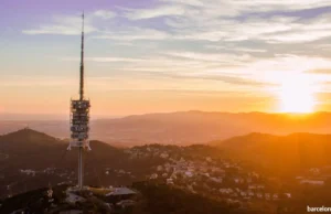 Dónde ver el atardecer en Barcelona gratis Torre de Collserola. El mejor lugar donde ver el atardecer en Barcelona.